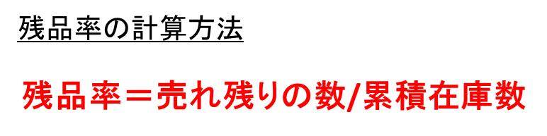 Excel 消化率の計算方法は 残品率とは ビジネスでの在庫消化率や週消化率 ウルトラフリーダム