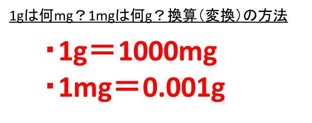 1kgは何g 何mg 1gは何kg 何mg キログラムとグラムとミリグラムの変換 換算 方法 ウルトラフリーダム
