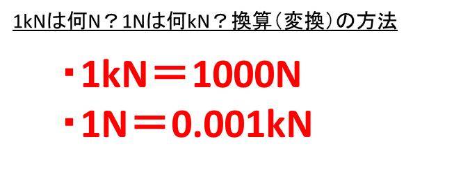 1mnは何n 何kn 1knは何n 何mn ニュートンとキロニュートンとメガニュートンの変換 換算 方法 ウルトラフリーダム