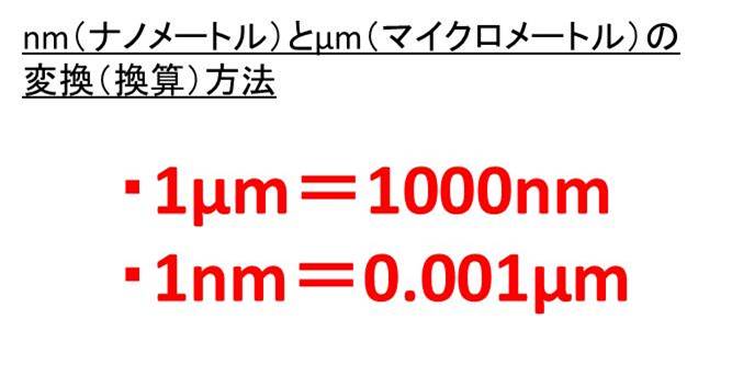 1mmは何nm 何a 1nmは何mm 何a マイクロメートルとナノメートルとオングストロームの変換 換算 方法 ウルトラフリーダム