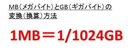 が どっち Mb 大きい と gb