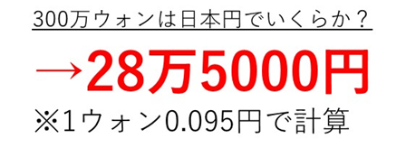 50 万 ウォン 日本 円